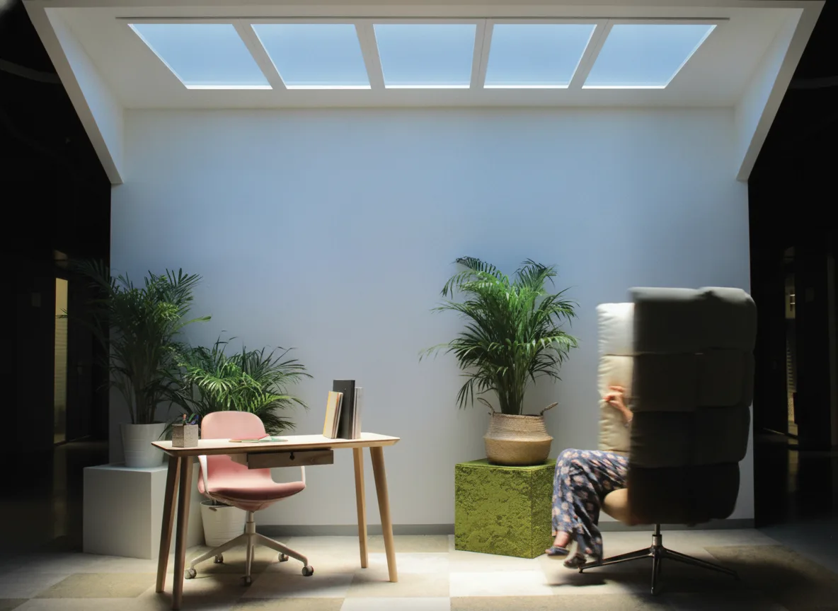 CoeLux, Puits de lumière artificiel en situation