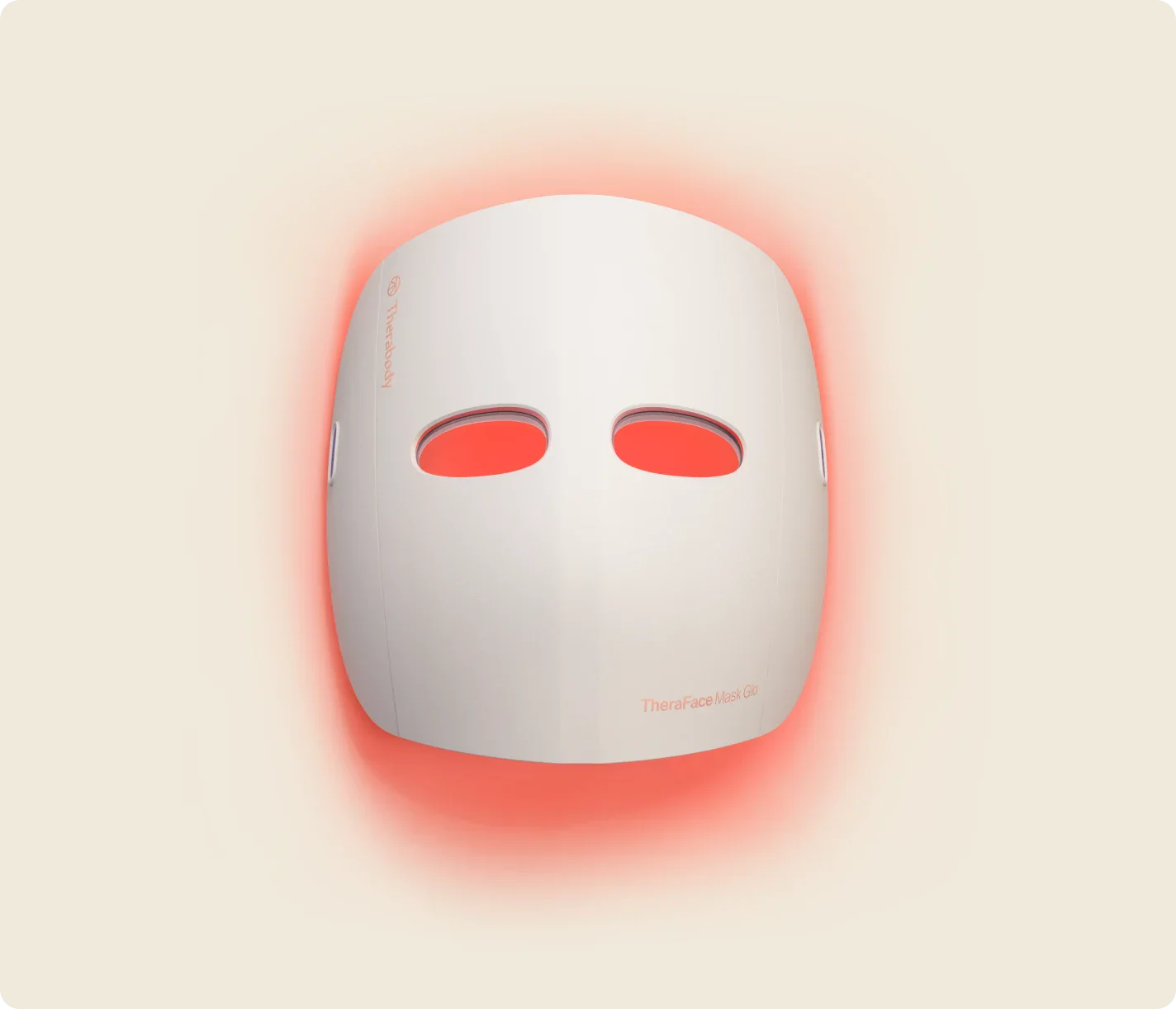 Therabody TheraFace Mask Glo, masque LED de luminothérapie visage en situation